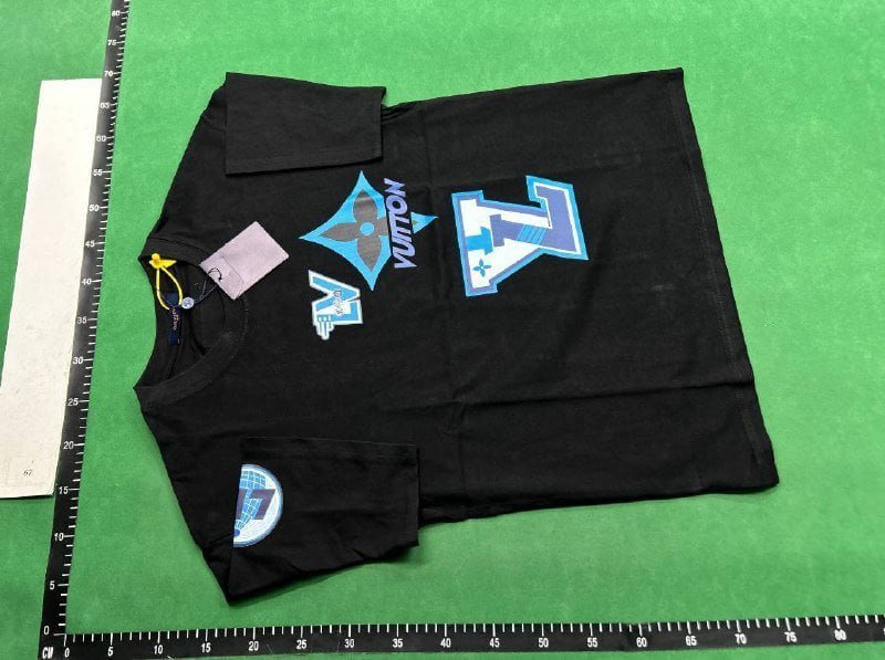 Louis Vuitton T-Shirts [Multiple Designs Including Monogram, Rainbow Logo, and Embroidered LV] -1