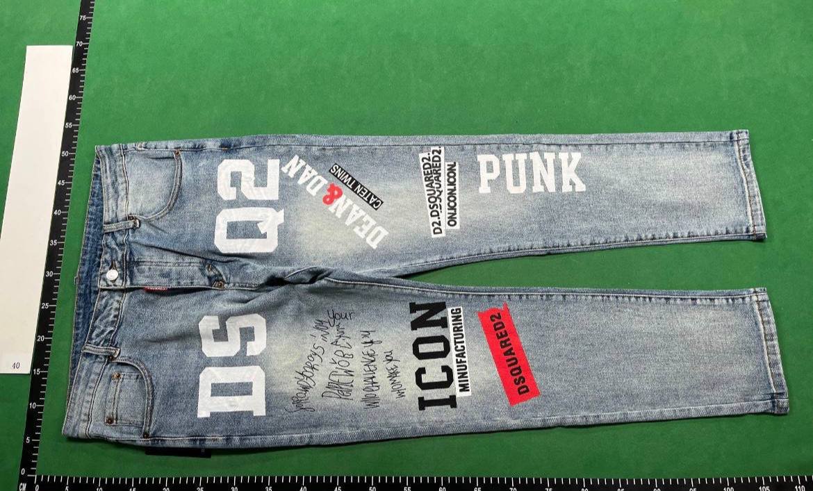 Amiri Angel Print Distressed Jeans [DSQ2] -1