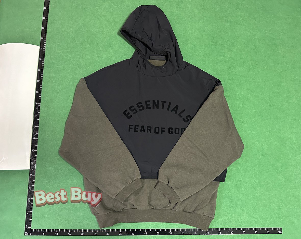 ESSENTIALS Two-Tone Hoodie [5 Colors + 2 Color Options] -1