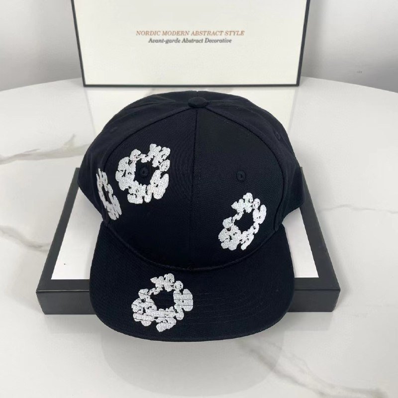 Denim Tears Wreath Print Cap -1