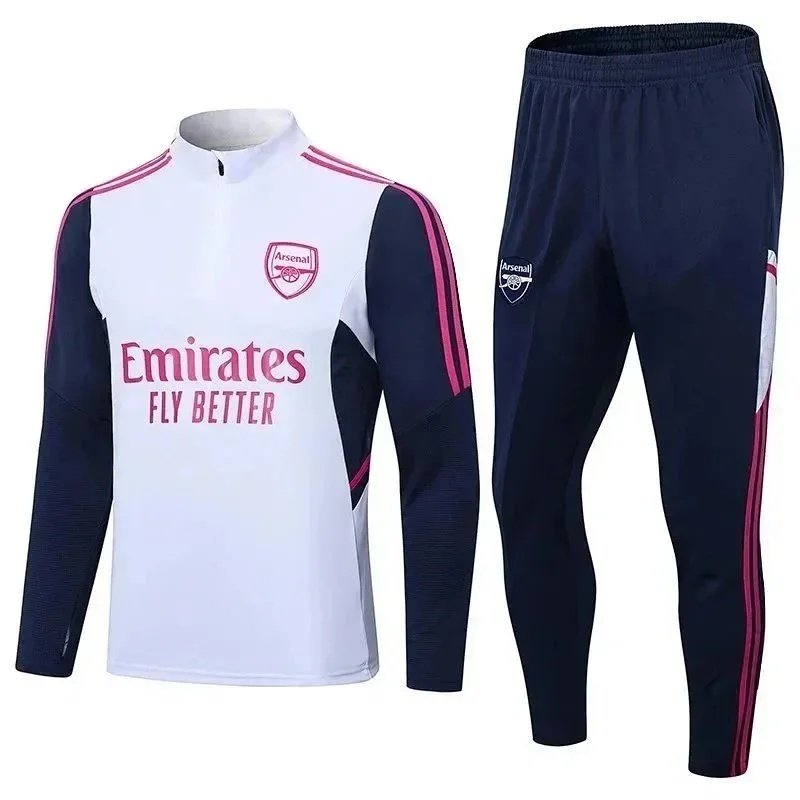 Chelsea training suit football uniform long sleeve main suit half zip jersey-1111                   -6
