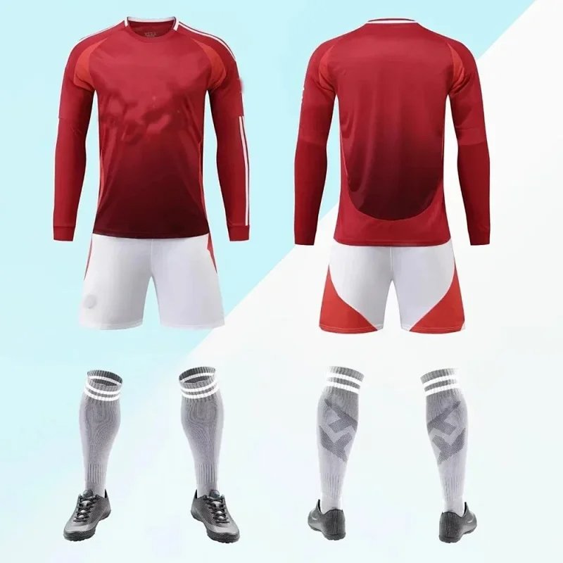 Children and adults football training uniform jersey set-1281 -4