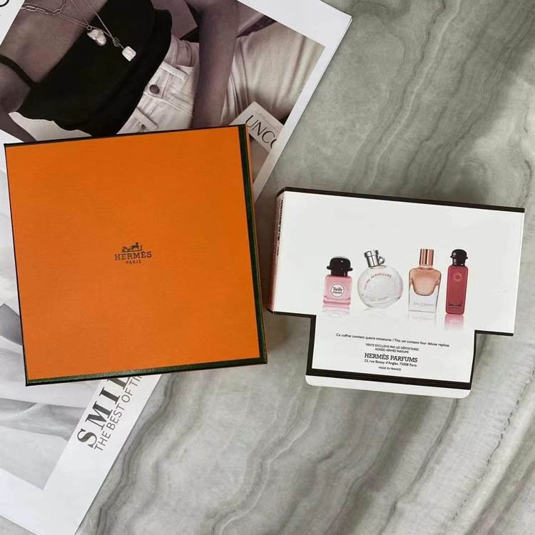 Hermès scarf perfume sample set of four-3284                   -2
